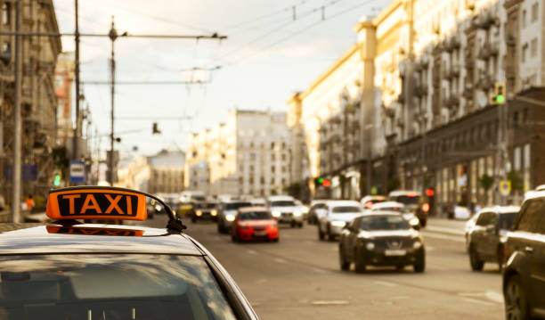 istock Moscow Rush Hour Taxi. 1633457405