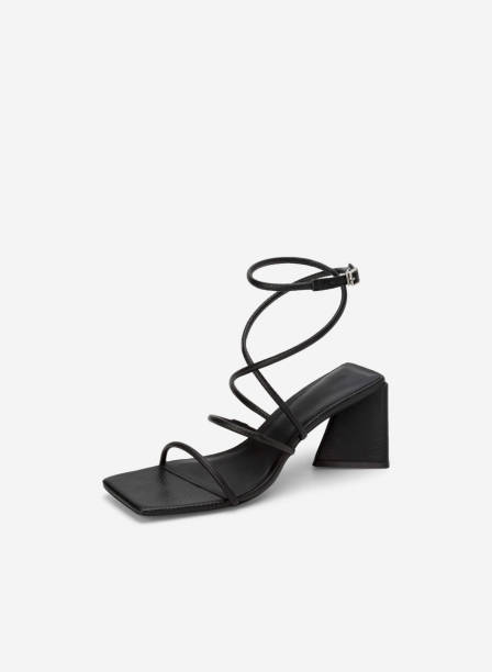high heel sandals isolated on white background