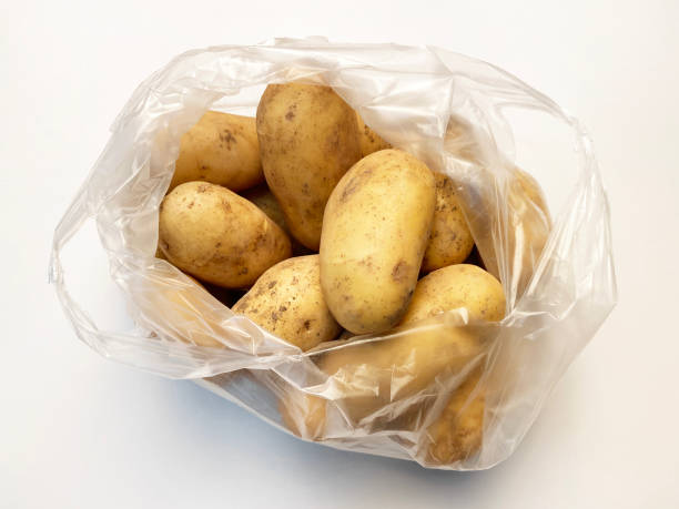 A fresh sack of alotment grown potatoes
