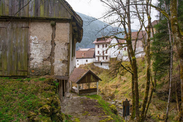 istock Building in Rigolato, North East Italy 1633477410