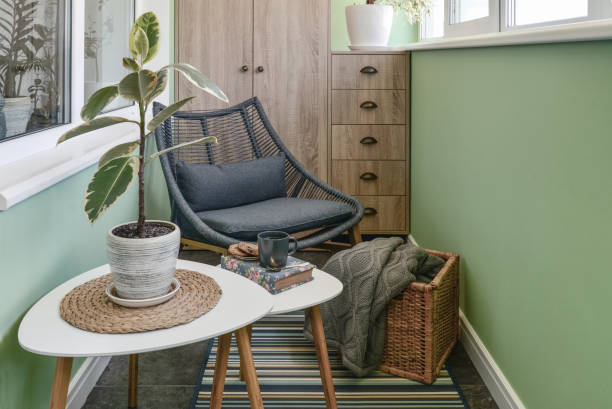 istock Interior of cozy balcony 1633486381