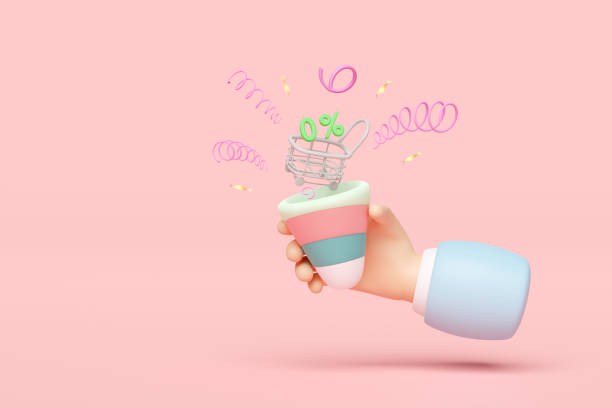 istock 3d hand holding explosion firecracker with shopping carts, discount label, basket isolated on pink background. purchase target, shopping marketing promotion bonuses concept, 3d render illustration 1633501534