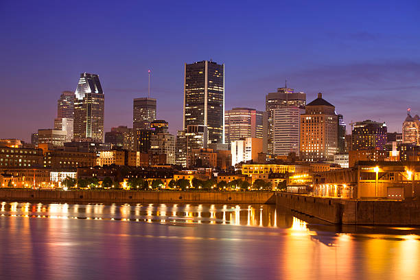 istock City skyline at night, Montreal, Canada 163351917