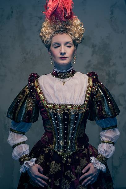 istock Haughty queen in royal dress 163352336