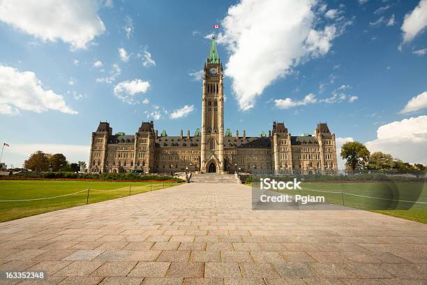 Government Building On Parliament Hill In Ottawa Stock Photo - Download Image Now - Ottawa, Parliament Building, Canada