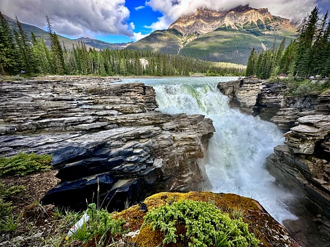 Waterfall near Jasper in Canada