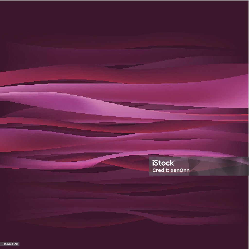Pink/Purple Waves Pink/Purple Cloth Ribbon Waves. Layered Illustrator EPS v10 Ribbon - Sewing Item stock vector