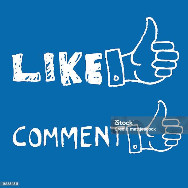 Throw Like Comment Like Comment Doodle Stock Illustration - Download Image Now - Drawing ...