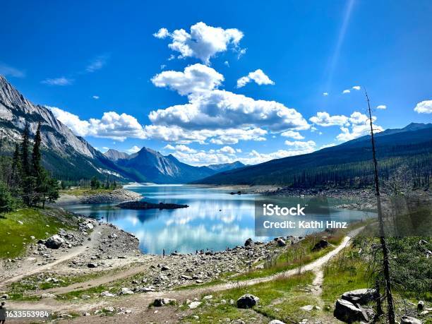 Medicine Lake Stock Photo - Download Image Now - Adventure, Alberta, Awe