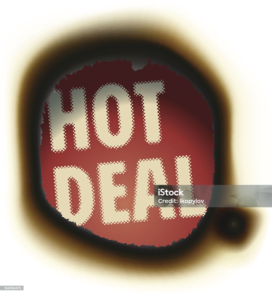 Пакет услуг «Hot Deal» – сожженных калорий Бумажный фон с текста - Векторная графика Off - английское слово роялти-фри
