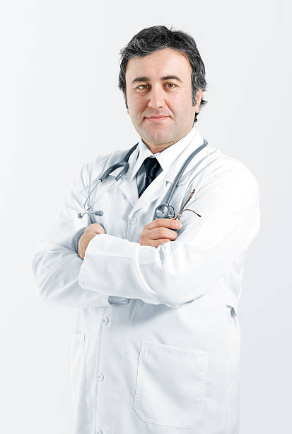 istock Smiling medical doctor with stethoscope 163357406