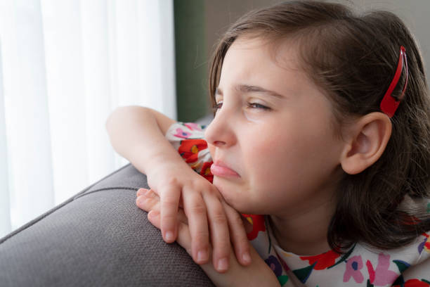istock Sad crying little girl 1633602255