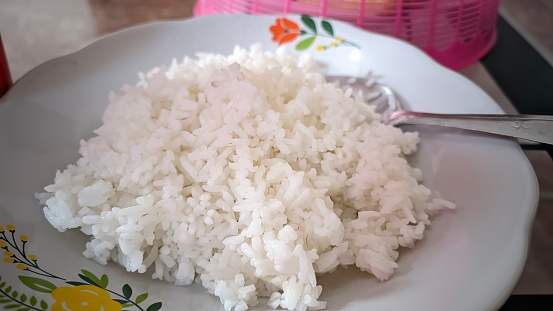 White rice is the staple food of Indonesian society
