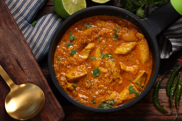 Chicken Curry in frying pan