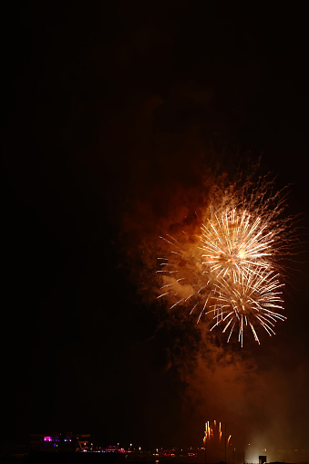 Fireworks display at the Marina, Valencia