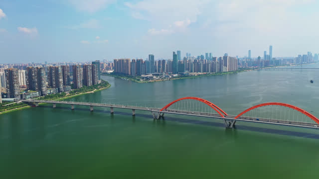 Aerial photography of Changsha city scenery