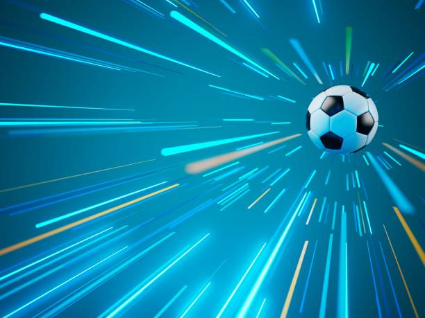istock football ball 3d object. 3d illustration. graphic background element. sport abstract backdrop 1633737449
