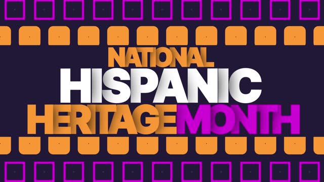 National Hispanic Heritage Month on Animated background for national hispanic heritage month (National Hispanic Heritage Month).