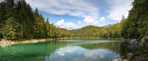 istock Beautiful landscape at Eibsee at Zugspitze in Bavaria 1633825165