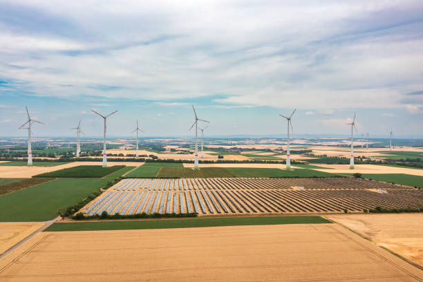 istock Wind turbines and solar panels 1633826788