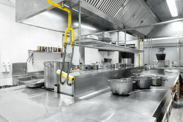 istock Kitchen appliances in professional kitchen in a modern restaurant 1633835580