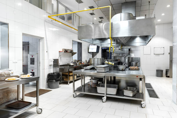 istock Kitchen appliances in professional kitchen in a modern restaurant 1633835590
