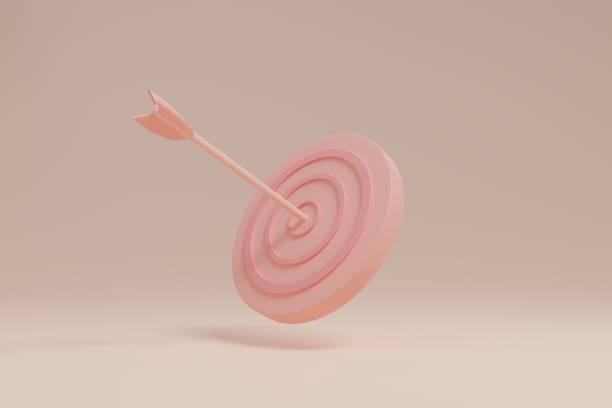 istock Arrow hitting the center of the target. 1633872553