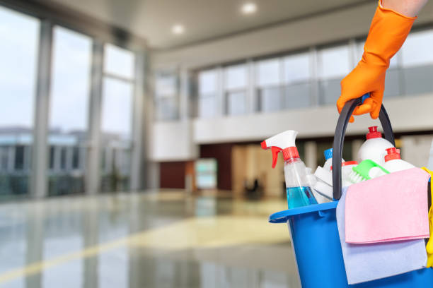 istock Concepts of cleaning large premises. 1633957959