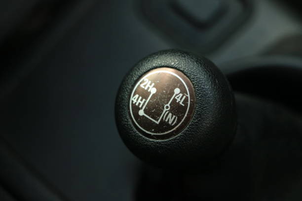 4X4 gear shift stock photo