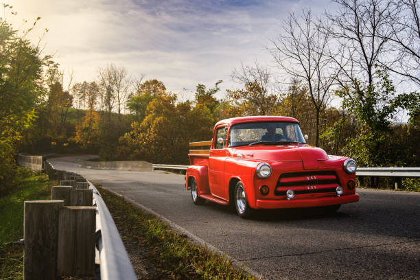 istock Vintage Truck In Autumn 1634014718