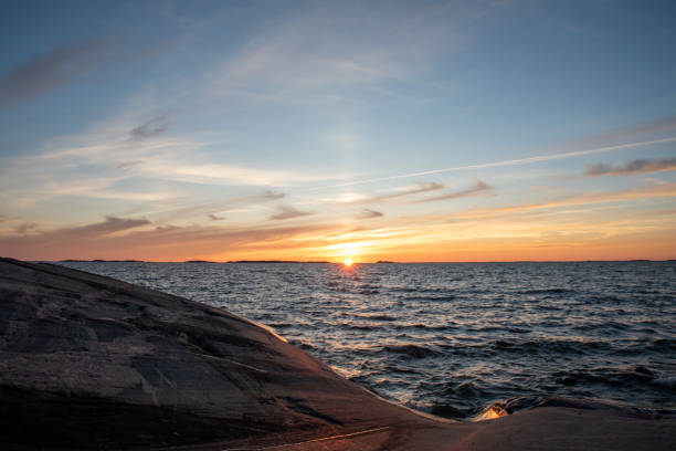 istock The sun just before setting over the sea 1634049991