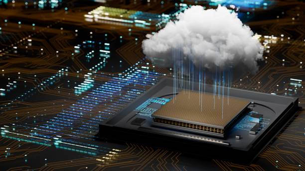 cloud computing data center multi cloud hybrid cloud information storage cyber security encryption edge computing data lake - chmura zdjęcia i obrazy z banku zdjęć