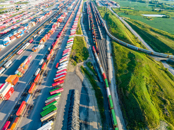 istock Canadian Pacific CPRailway Vaughan Intermodal Terminal in Kleinburg, Canada 1634133707