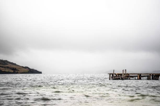 Free Stock Photo of Wooden Dock on Lake Under Cloudy Sky | Download ...