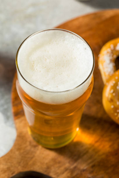 istock Cold Refreshing Oktober Fest Beer with Pretzels 1634166809