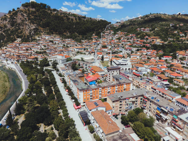 istock Views of Berat, Albania by Drone 1634184954