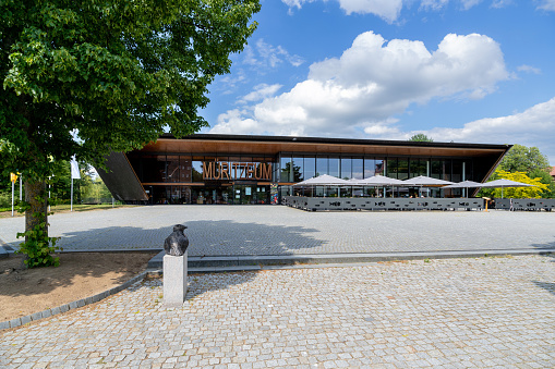 Waren (Müritz), Germany - June 9, 2020: The Müritzeum, a visitor centre and nature discovery centre for the Müritz National Park.