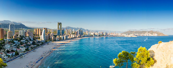 Benidorm coastline, Spain