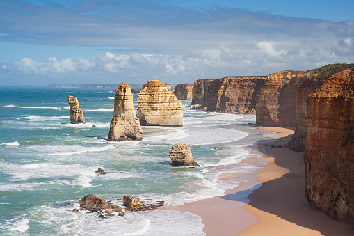 Breathtaking afternoon view of the Twelve Apostles, located on the Great Ocean Road, Victoria, Australia