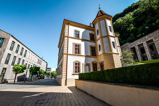 Beautiful Government House Of Liechtenstein In Vaduz