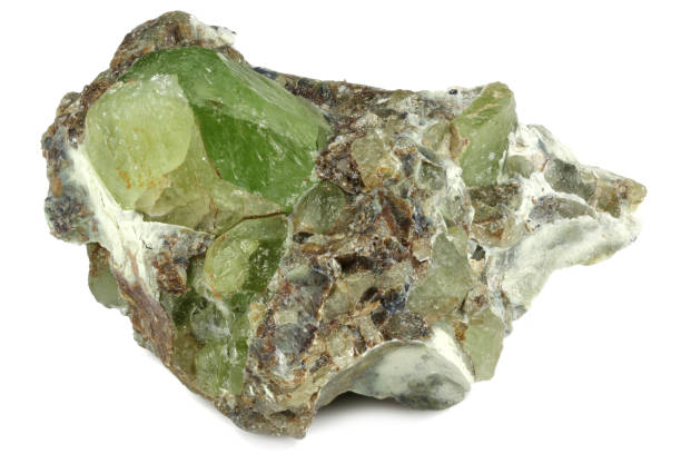istock peridot on matrix from Kohistan Valley, Pakistan 1634341143