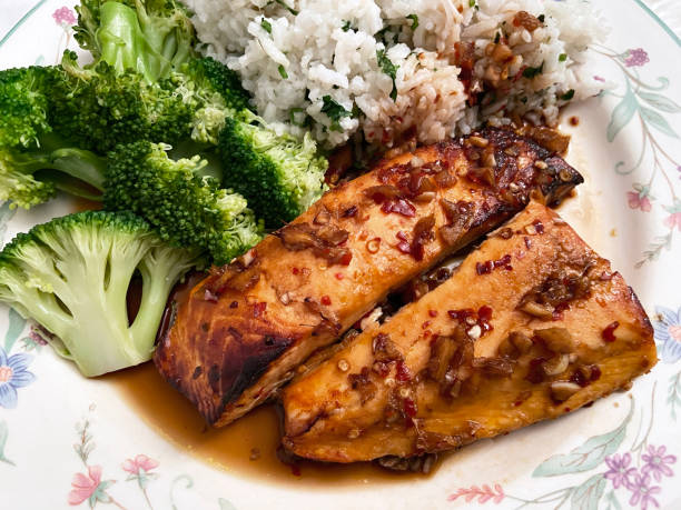 istock Atlantic Salmon in Teriyaki Sauce 1634364768
