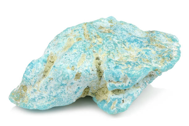 turquoise from sleeping beauty mine, arizona - sleeping beauty turquoise imagens e fotografias de stock