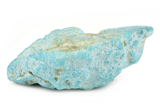 turquoise from sleeping beauty mine, arizona - sleeping beauty turquoise imagens e fotografias de stock