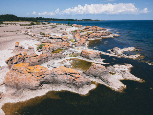 istock Sigsarve in Gotland, Sweden by Drone 1634449502