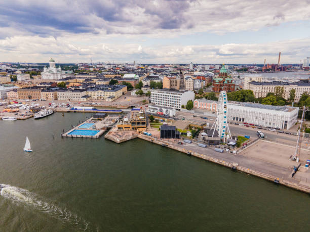istock Helsinki Cathedral in Finland by Drone 1634469038