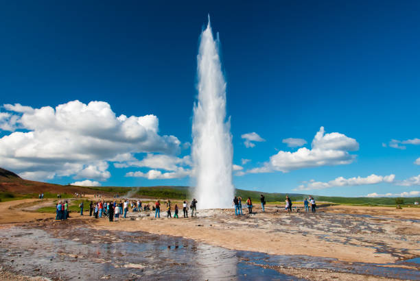 istock Strokkur, Geyser, hot eruption in Iceland 1634519046