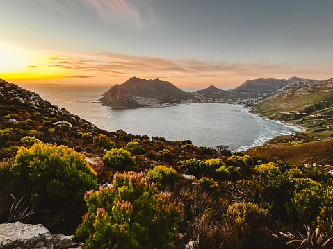 The Lion's head Peak in Cape Town with the Camps and Clifton beaches.