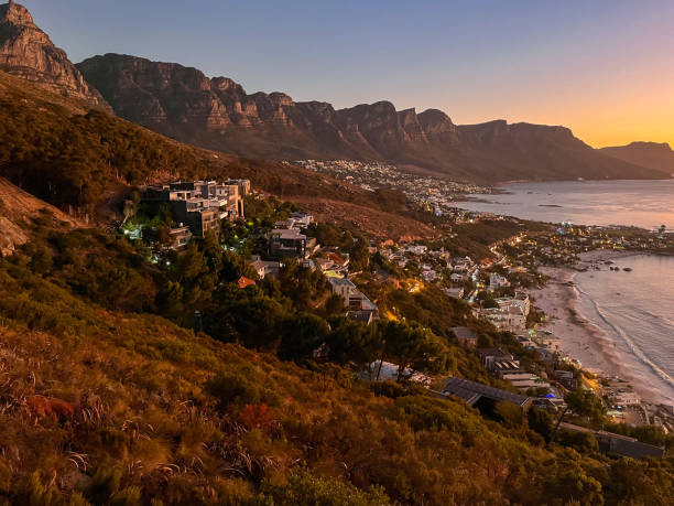 istock Cape Town with Table Mountain and the Twelve Apostles during sunset 1634566454