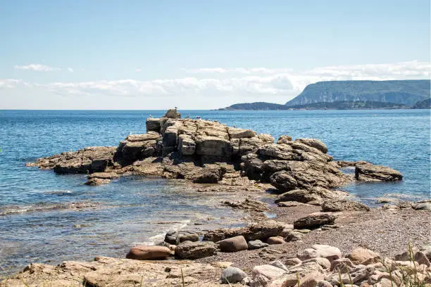 Photo of Rocks and Cape Smokey - Ingonish - Nova Scotia